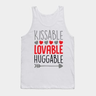 Loveable Kissable Huggable Tank Top